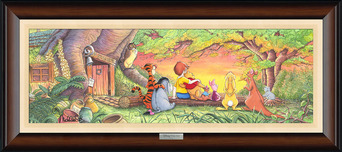 Winnie the Pooh Artwork Winnie the Pooh Artwork Sunset in the Woods